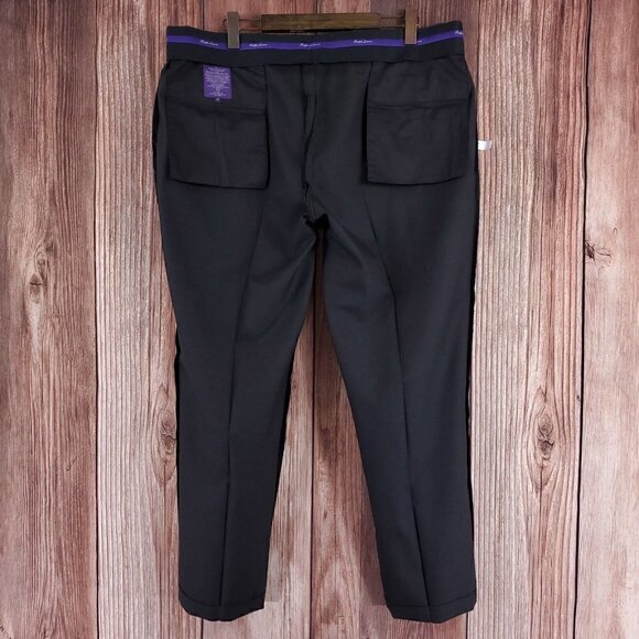 Ralph Lauren Purple Label Mens Size 40(41)x30 Charcoal Flat Front Pants Trousers - Picture 4 of 15